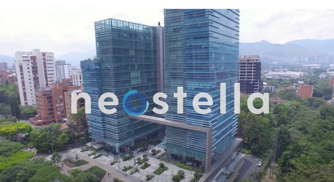 Neostella Colombia's office at One Plaza, Medellín.